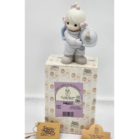 Precious Moments Figurine The Club That's Out Of This World Vintage W/Box Tags - Picture 2 of 11